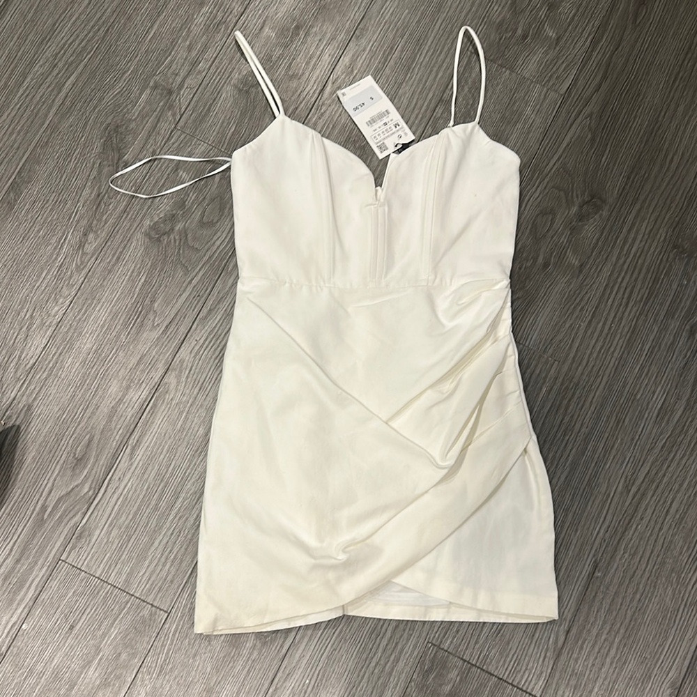 Elegant White Dress-Zara